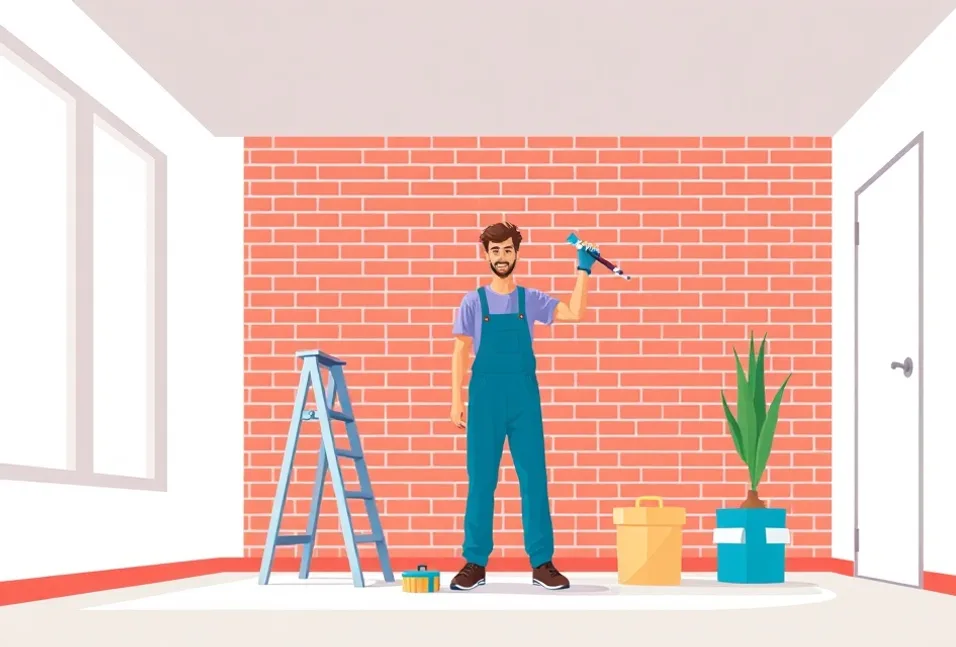 Intérieur rénové après travaux de peinture à Gennevilliers